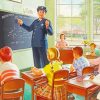 Policeman In The School paint by number