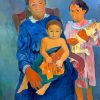 Polynesian WomanWith Children By Gouguin paint by numbers