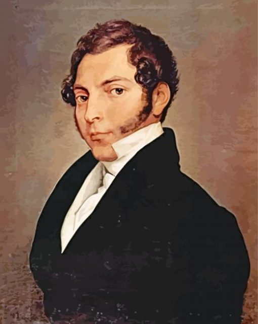 Portrait Of Conte Ninni By Hayez paint by numbers