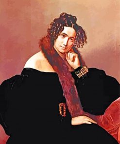 Portrait Of Felicina Caglio Perego di Cremnago By Hayez paint by numbers