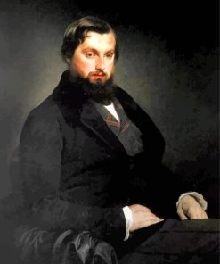 Portrait Of Gian Giacomo Poldi Pezzoli By Hayez paint by numbers