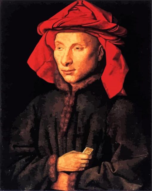 Portrait Of Giovanni Di Nicolao Arnolfini Jan Van Eyck paint by numbers