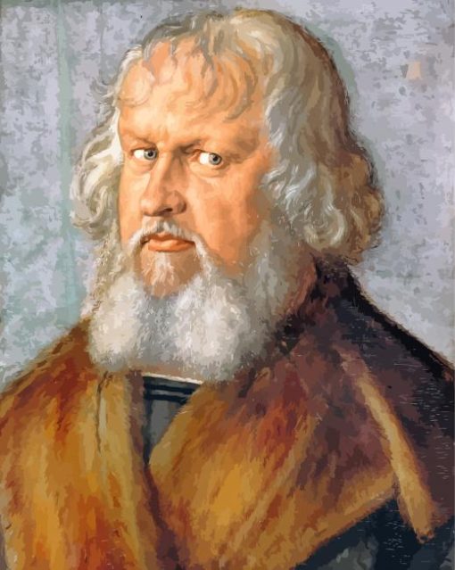 Portrait Of Hieronymus Holzschuher By Durer paint by number