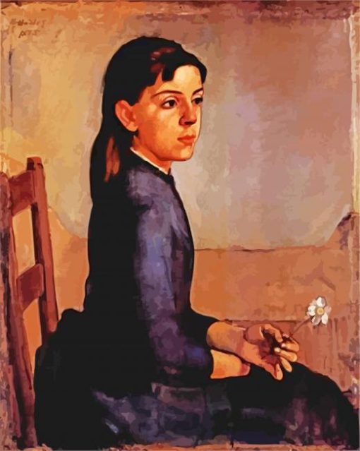 Portrait Of Louise Delphine Duchosal Hodler paint by numbers