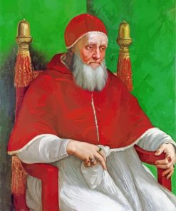 Portrait Of Pope Julius II By Raphael Paint by numbers