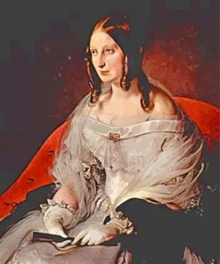 Portrait Of Princess Di Sant Antimo By Hayez paint by numbers