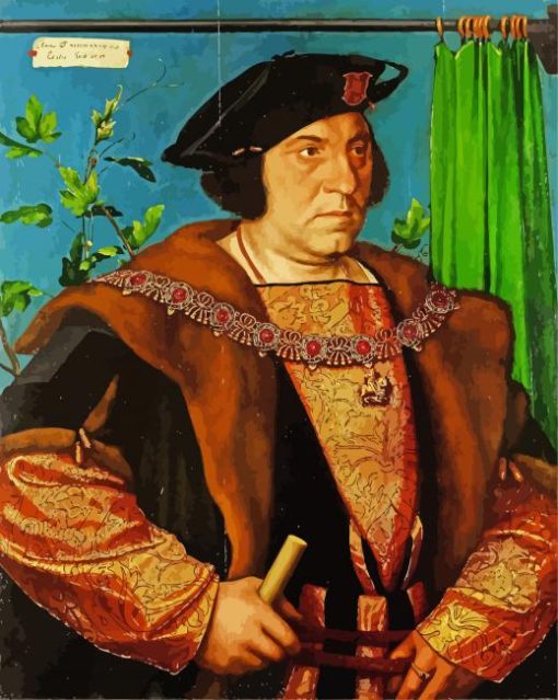 Portrait Of Sir Henry Guildford By Holbein paint by numbers