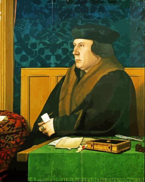 Portrait Of Sir Thomas Cromwell By Holbein paint by numbers