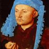 Portrait Of A Man With Blue Chaperon Jan Van Eyck paint by numbers