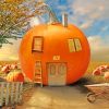 Pumpkin House paint by number