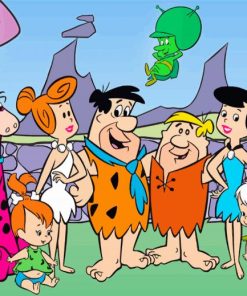 The Flintstones paint by number