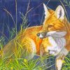 Red Fox paint by numbers