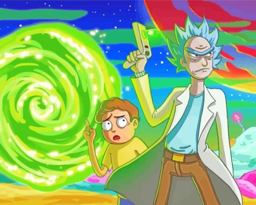 Rick And Morty Adventure paint by numbers