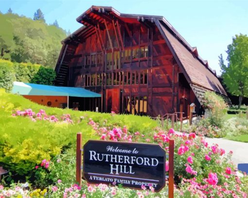 Rutherford Hill Winery Napa paint by numbers