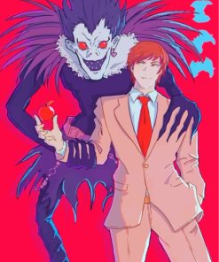 Ryuk And Light Yagami Illustration Paint by numbers