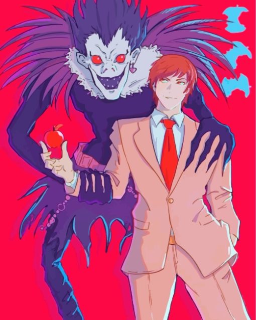 Ryuk And Light Yagami Illustration Paint by numbers