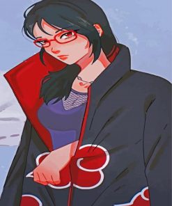 Sarada Uchiha paint by numbers