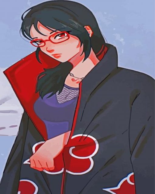 Sarada Uchiha paint by numbers