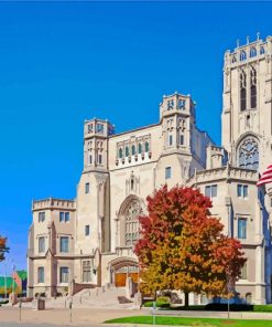 Scottish Rite Cathedral Indianapolis paint by numbers