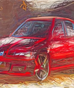 Seat Leon Car Art paint by numbers