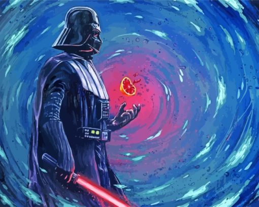 Star Wars Darth Vader paint by numbers