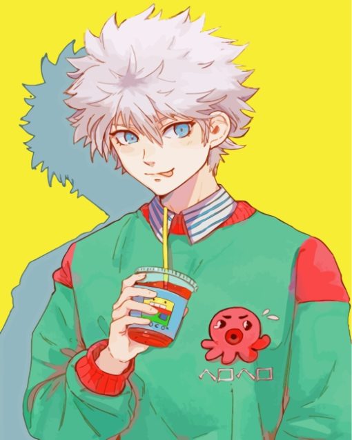 Stylish Killua Zoldyck Paint by numbers