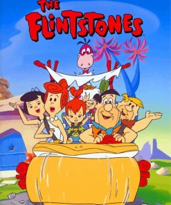 The Flintstones Animated Movie paint by numbers