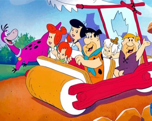 The Flintstones Characters paint by numbers