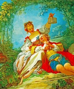 The Happy Lovers Fragonard paint by numbers