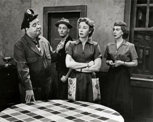 The Honeymooners Actorspaint by numbers