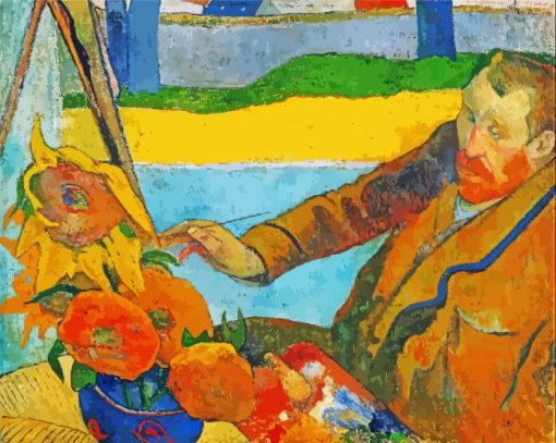 The Painter Of Sunflowers By Gauguin paint by numbers