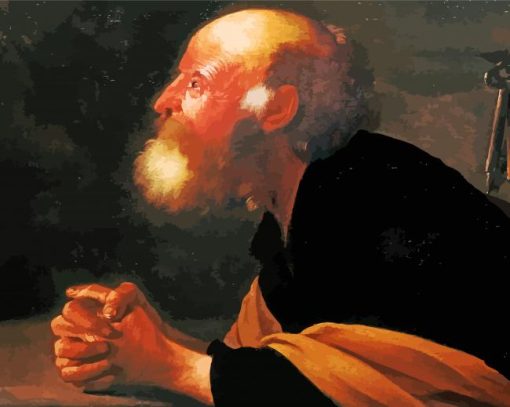 The Repentant Peter Hendrick Ter Brugghen paint by numbers