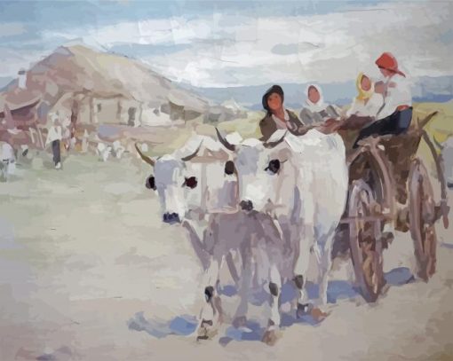 The Return From The Fair Grigorescu paint by numbers