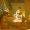 The Visit To The Nursery By Fragonard paint by numbers