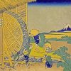 The Waterwheel At Onden By Hokusai paint by numbers