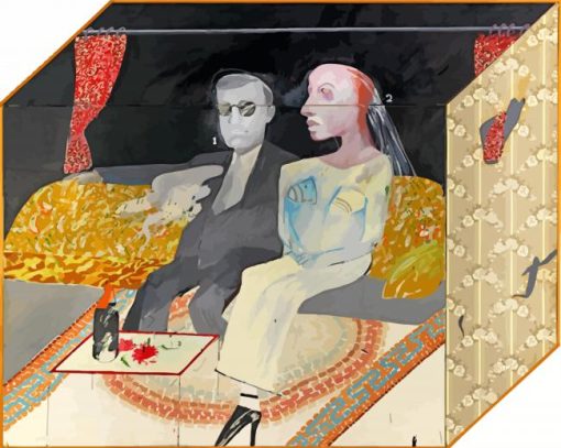 The Second Marriage By Hockney paint by numbers