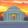 Thomas Jefferson Memorial Washington paint by numbers