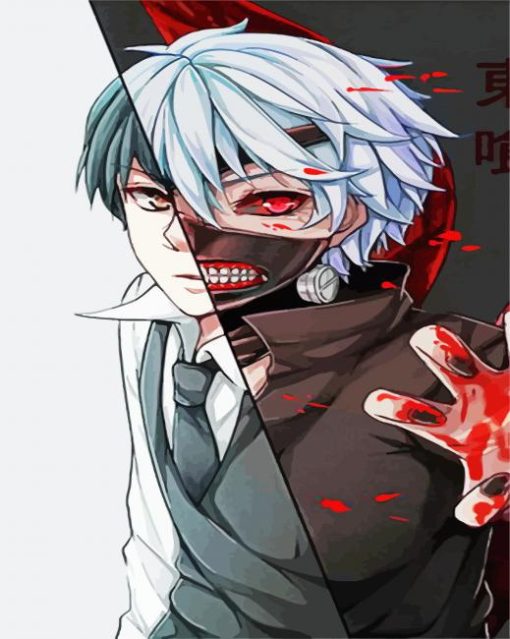 Tokyo Ghoul Anime Kaneki paint by numbers