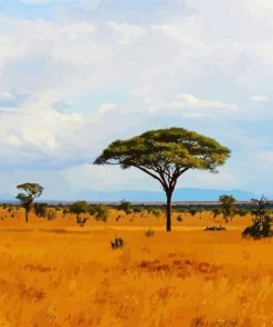 Tsavo East National Park Kenya Africa paint by number