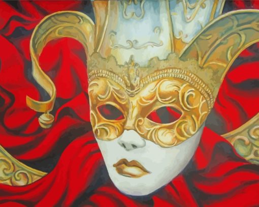 Venetian Mask paint by number