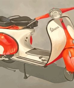 Vespa Scooter paint by numbers