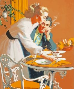 Vintage Couple paint by numbers