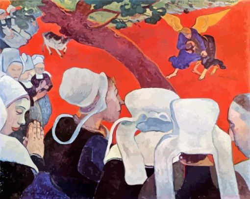 Vision After The Sermon By Gauguin paint by numbers