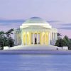 Washington Thomas Jefferson Memorial paint by numbers