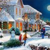 Winter Snow Holiday paint by numbers