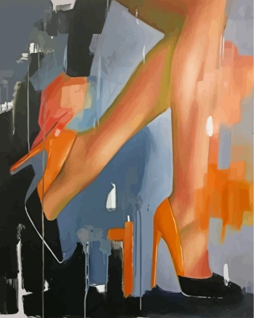 Woman Legs Art paint by numbers