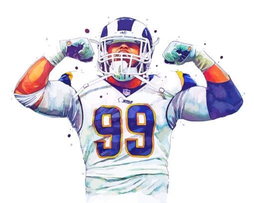 Aaron Donald Nfl paint by numbers