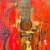 Abstract Guitar paint by numbers