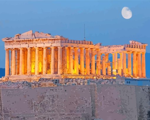 Acropolis Of Athens paint by number