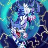 Aesthetic Garurumon paint by numbers